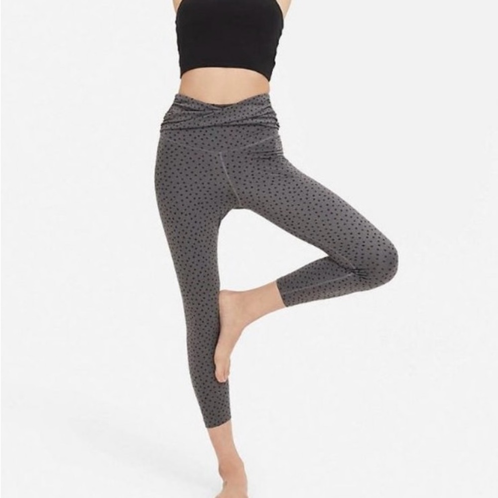 Nike yoga dri-fit polka dot leggings